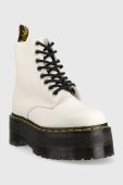 Шкіряні черевики Dr. Martens 1460 Pascal Max жіночі колір білий на платформі