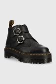 Шкіряні черевики Dr. Martens Devon Flwr жіночі колір чорний на платформі DM27642001-Black
