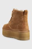 Шкіряні чоботи UGG W Neumel Platform колір коричневий