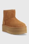Зимові чоботи UGG Classic Mini Platform колір коричневий