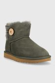 Зимові чоботи UGG W Mini Bailey Button Ii колір зелений
