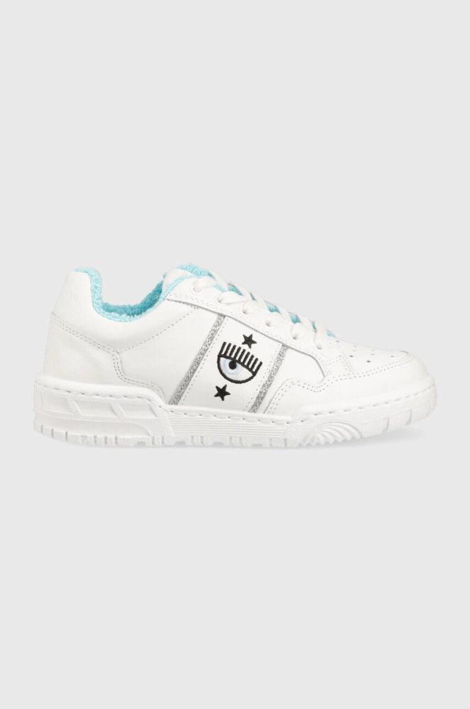 Шкіряні кросівки Chiara Ferragni Cf1 Low колір білий (2595468)