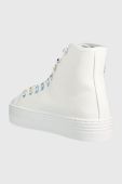 Кеди Chiara Ferragni High Canvas жіночі колір білий