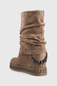 Черевики Guess Hadama жіночі колір коричневий на танкетці