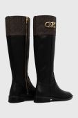 Чоботи MICHAEL Michael Kors Parker жіночі колір чорний на плоскому ходу