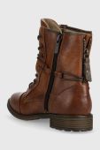 Черевики Mustang жіночі колір коричневий на плоскому ходу утеплене (2761961)