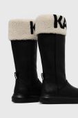 Шкіряні чоботи Karl Lagerfeld Kapri Kosi колір чорний (2717627)