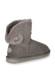 Замшеві чоботи Emu Australia Collingrove Crystal жіночі колір сірий на плоскому ходу утеплене