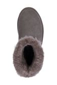 Замшеві чоботи Emu Australia Collingrove Crystal жіночі колір сірий на плоскому ходу утеплене