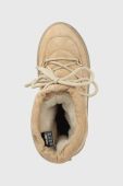 Замшеві чоботи Moon Boot Ltrack Suede колір бежевий 24500100.BEIGE-BEIGE