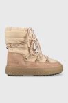 Зимові чоботи Moon Boot Ltrack Suede Nylon колір бежевий 24500200.CIPRIA-CIPRIA