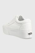 Кеди Vans old skool stackform жіночі колір чорний VN0A7Q5MW001-WHITE
