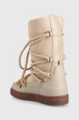 Шкіряні чоботи Inuikii Classic High Laced колір бежевий 70107-096