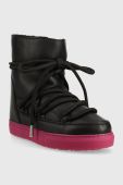 Шкіряні чоботи Inuikii Wedge колір чорний 70203-090