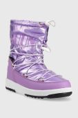 Дитячі чоботи Moon Boot JR Girl Boot Met колір фіолетовий