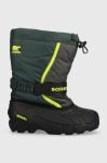 Дитячі чоботи Sorel колір зелений (2717876)