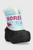 Дитячі чоботи Sorel Toddler колір бірюзовий