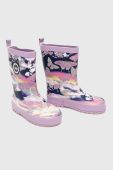 Дитячі гумові чоботи Hype колір фіолетовий