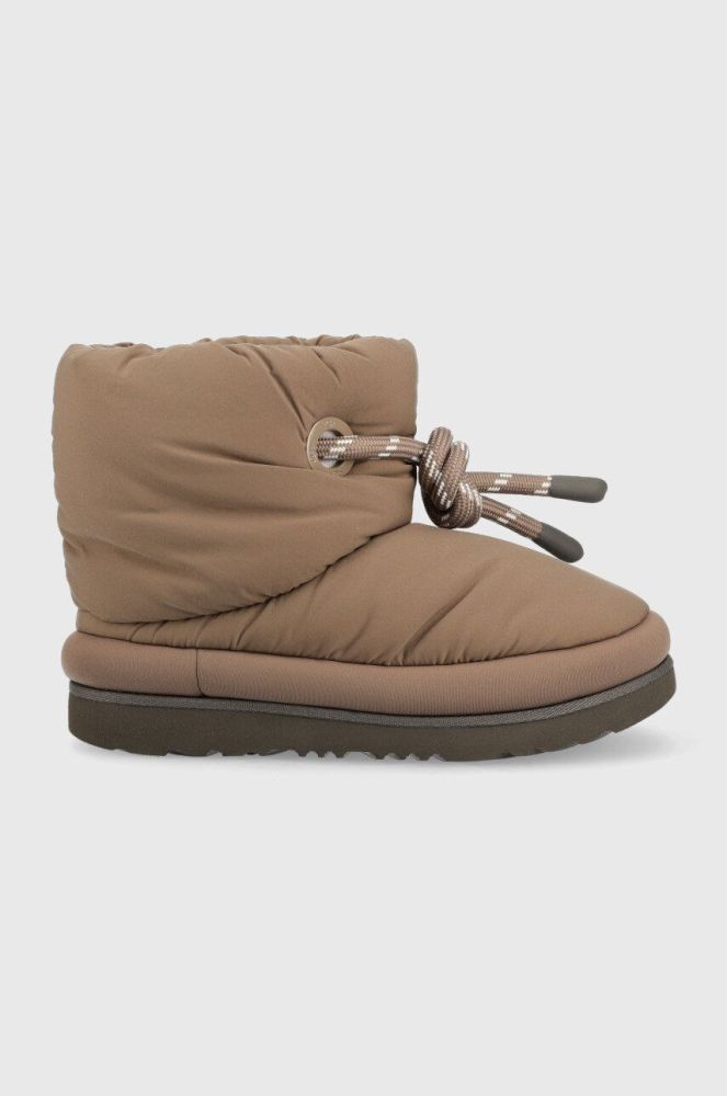 Дитячі чоботи UGG Classic Maxi Short колір сірий