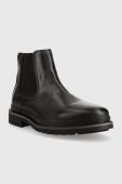 Шкіряні черевики U.S. Polo Assn. Yann001m/bl1 чоловічі колір чорний