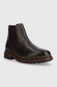 Шкіряні черевики U.S. Polo Assn. Yann чоловічі колір коричневий