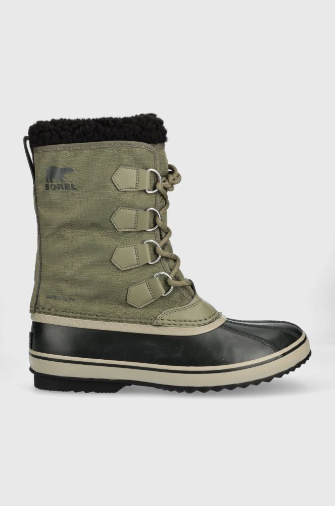Зимові чоботи Sorel Pac Nylon Dtv чоловічі колір зелений