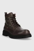 Високі черевики Guess Pisa чоловічі колір коричневий