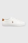 Шкіряні кросівки Polo Ralph Lauren Longwood колір білий 816877702001