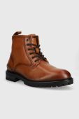 Шкіряні черевики Pepe Jeans Ned Boot Relief чоловічі колір коричневий