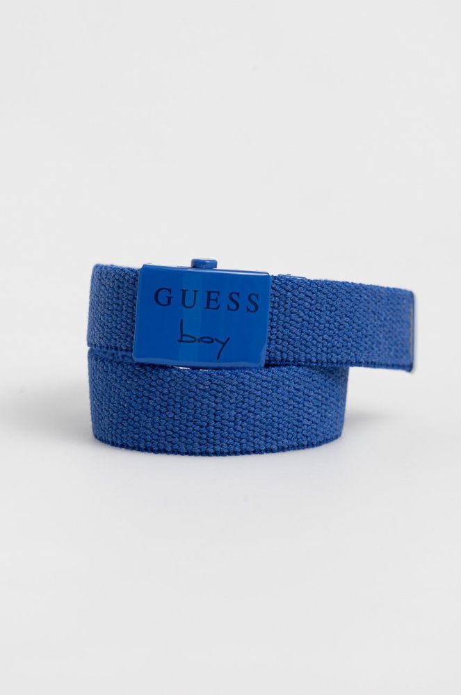 Дитячий ремінь Guess колір блакитний (2588729)