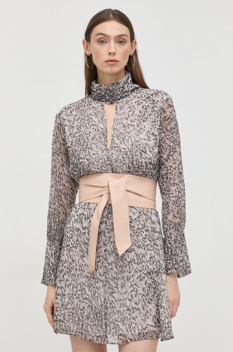 Шкіряний ремінь Patrizia Pepe жіночий колір бежевий (2455029)