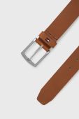 Шкіряний ремінь Tommy Hilfiger чоловічий колір коричневий (2565021)