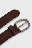 Шкіряний ремінь Sisley чоловічий колір коричневий (2673444)