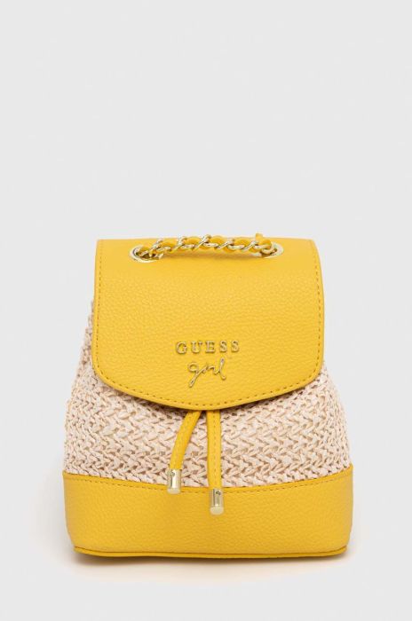 Дитячий рюкзак Guess колір жовтий малий візерунок