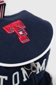 Рюкзак з домішкою вовни Tommy Jeans чоловічий колір синій великий візерунок