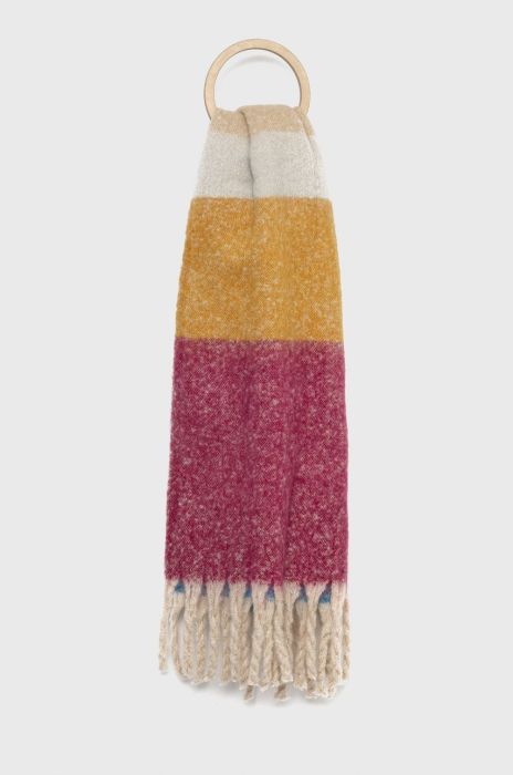 Шарф Only жіночий візерунок колір блакитний (2762217)