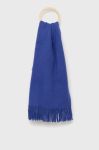 Шарф з домішкою вовни Only меланж колір блакитний