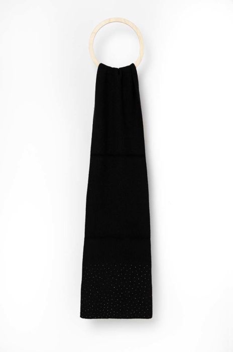 Шарф Morgan жіночий колір чорний з аплікацією (2836661)