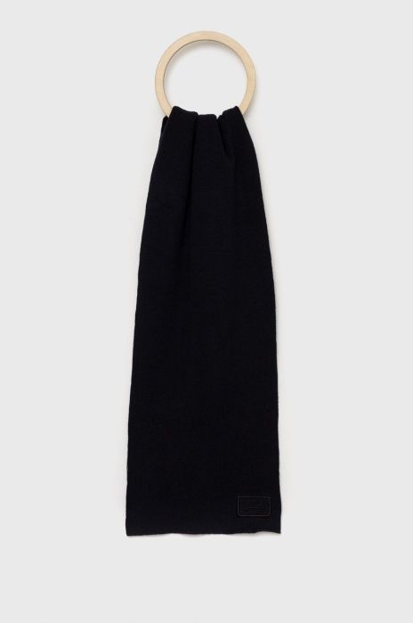 Бавовняний шарф Superdry колір синій однотонний (2670346)