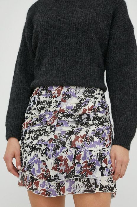 Спідниця Young Poets Society Alenia колір фіолетовий mini пряма