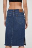 Джинсова спідниця Lee колір синій mini олівець