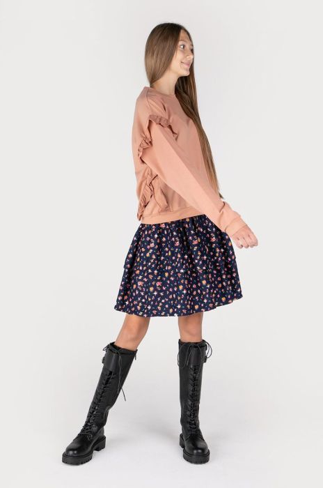 Дитяча спідниця Coccodrillo колір синій mini розкльошена (2779660)