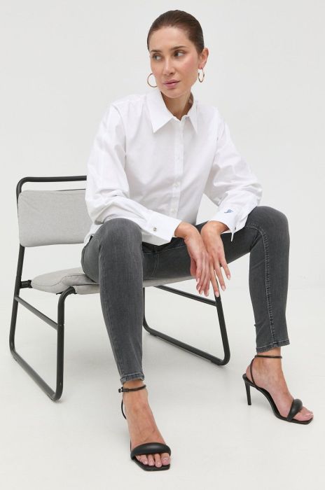 Джинси Guess жіночі висока посадка колір сірий (2484347)