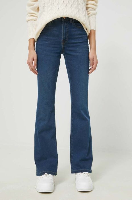 Джинси JDY Tulga жіночі середня посадка колір темно-синій