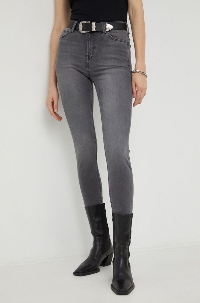 Джинси Lee Scarlett High Storm Grey жіночі висока посадка колір сірий