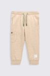 Штани для немовлят Coccodrillo колір бежевий однотонні