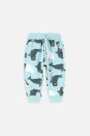 Дитячі спортивні штани Coccodrillo візерунок колір блакитний (3488665)