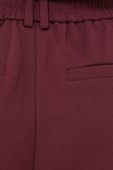 Штани Only жіночі колір бордовий пряме висока посадка