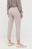 Штани Patrizia Pepe жіночі колір бежевий пряме висока посадка
