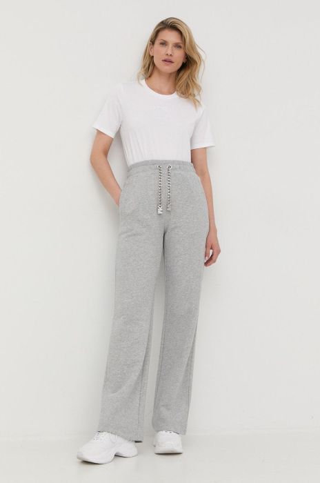 Спортивні штани MICHAEL Michael Kors жіночі колір сірий меланж